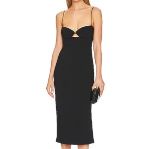 Bardot Elegant Black Midi Dress